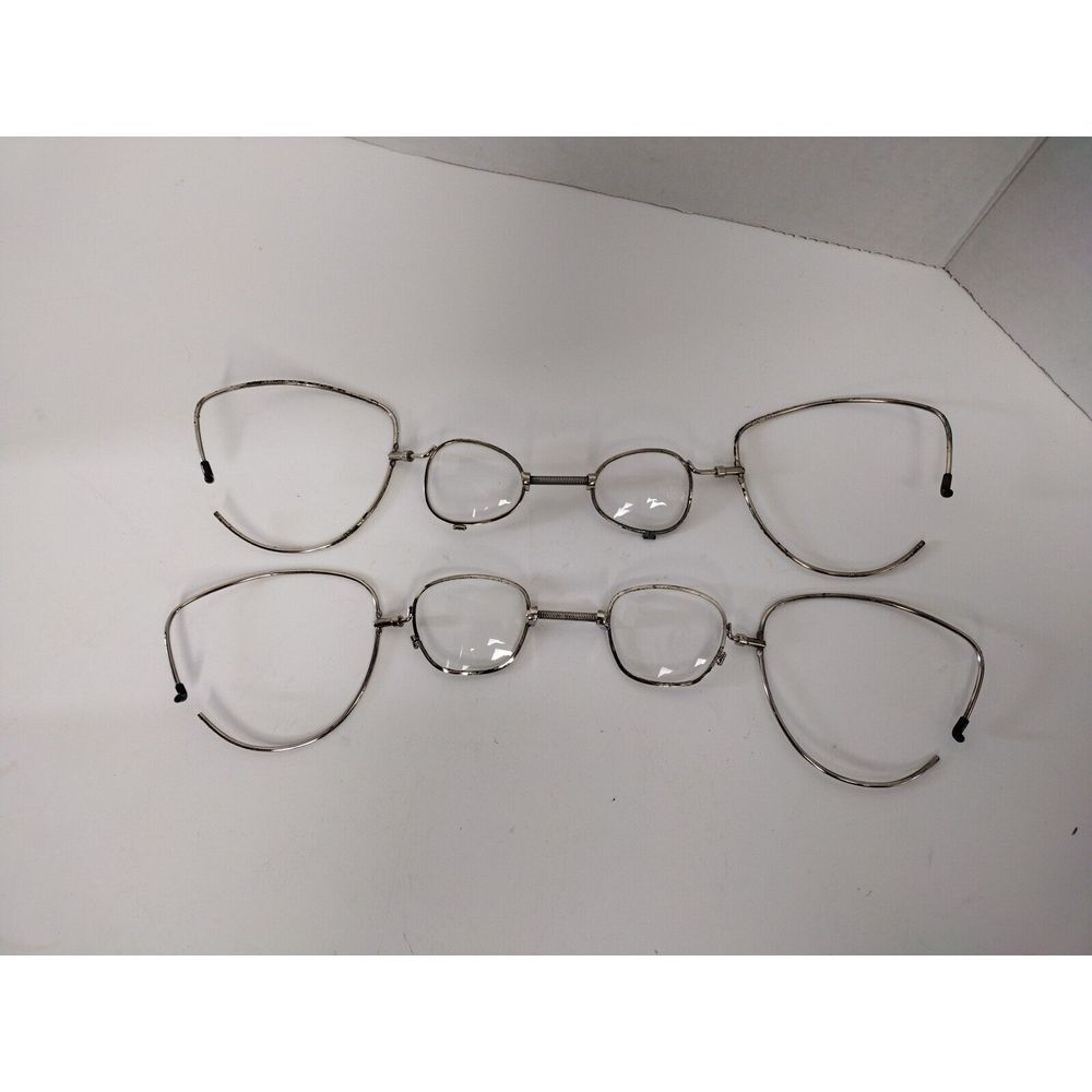 2~Gas Mask Respirator Insert Wrap Around Military Flexible Glasses Retro Vintage